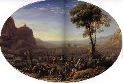 Gellee Claude,dit le Lorrain Le Pas de Suze force par Louis XIII Spain oil painting reproduction